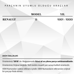 Renault 9 için Bijon Civatası PULLU