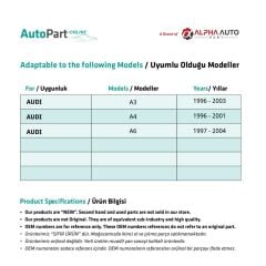 Windscreen Jack Roller for Audi A3,A4,A6-RIGHT