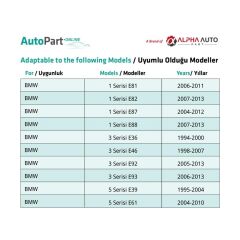 BMW, Audi, Land Rover için Döşeme Klipsi- 10 Adet