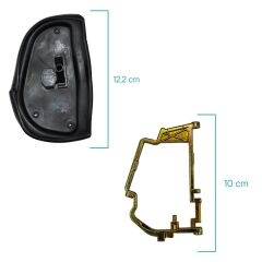 Folding Mirror Bar and Tire RIGHT for Mercedes W210, W140