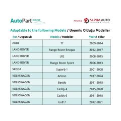 Volkswagen, Skoda için Döşeme Klipsi- 100 Adet