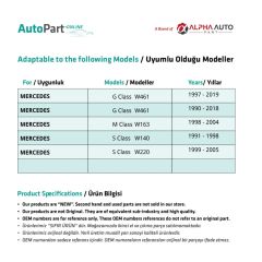 Mercedes A Class W168,M Class W163 için Konnektör 5'li