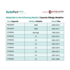 Audi, Volvo, Seat için Çıta Klipsi- 50 Adet