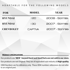 Side Mirror Motor Repair Gear Steel Metal for Hyundai I30 i30