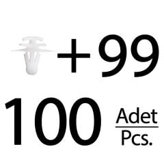 Renault için Çevre Bant Klipsi- 100 Adet