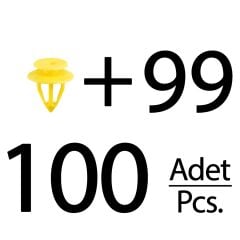 Volkswagen, Seat, Audi için Döşeme Klipsi- 100'lü