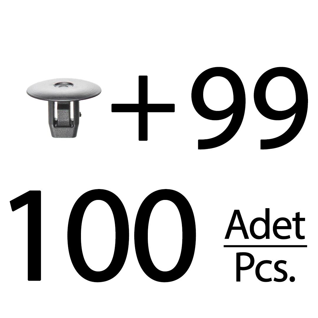 Honda Civis, Odyssey için Davlumbaz Klipsi- 100'lü