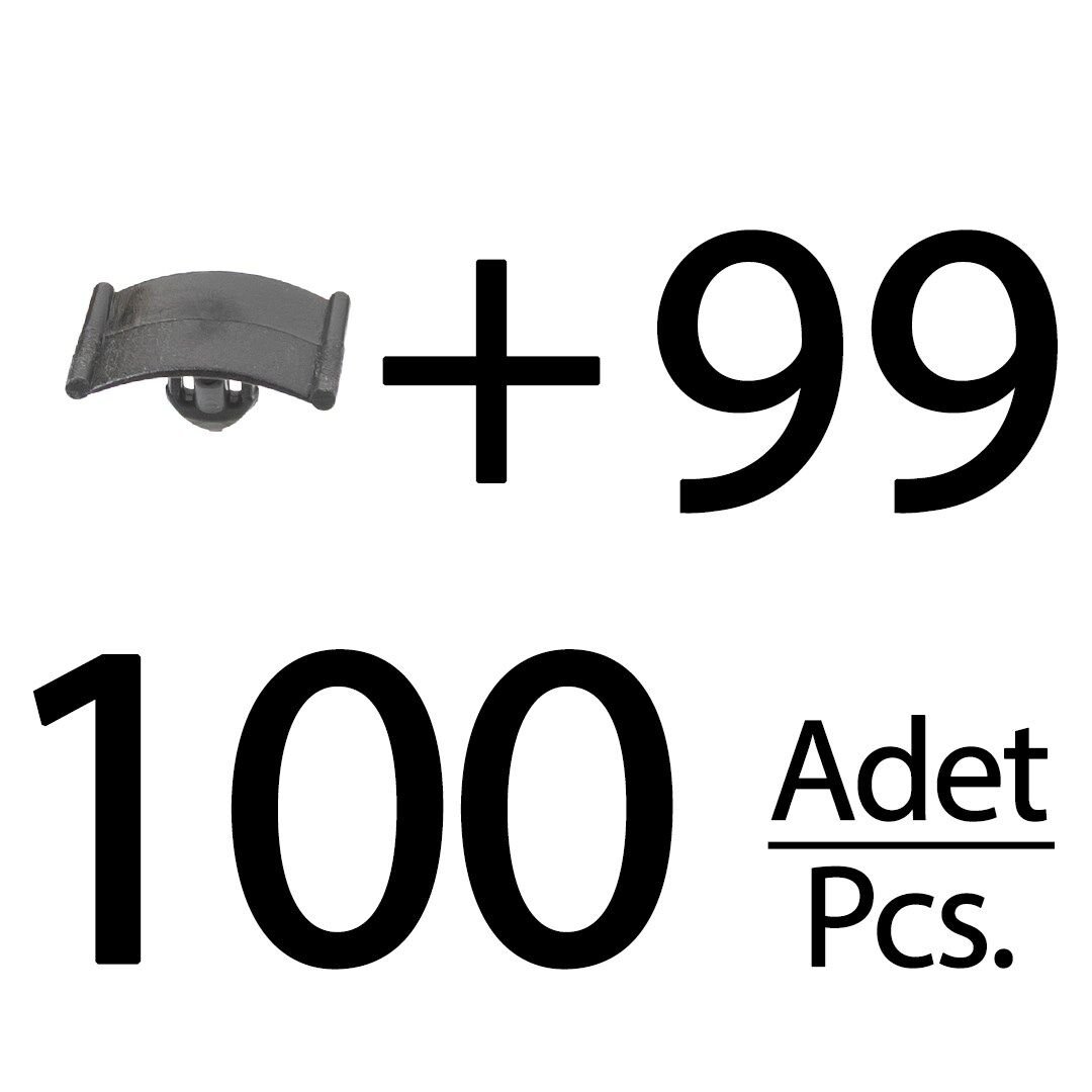 Opel, Peugeot, Renault için İzolasyon, Keçe Klipsi- 100'lü