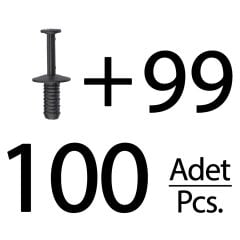 Opel, BMW, Mercedes için Tampon Klipsi- 100'lü