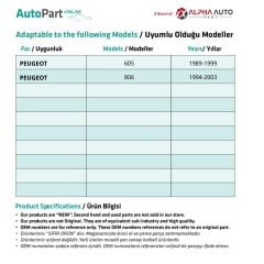 Citroen, Fiat, Ford, Peugeot, Renault için Döşeme Klipsi-100'lü