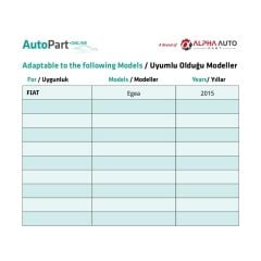 Fiat Egea için Arka Tampon Reflektörü-Sağ-Sol-Set