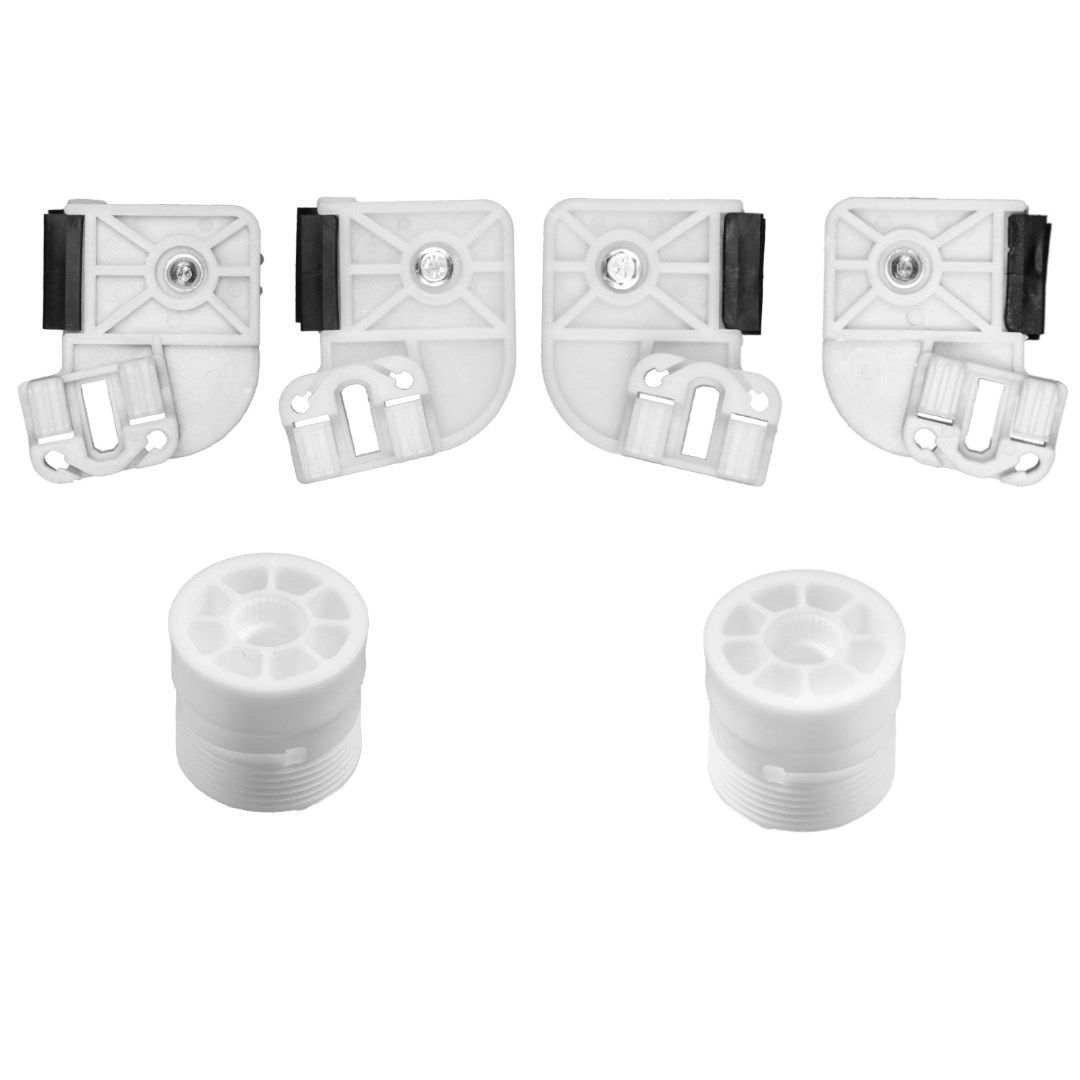 Volkswagen Transporter T5 için Cam Kriko Plastiği ve Makarası-Sağ-Sol-Set