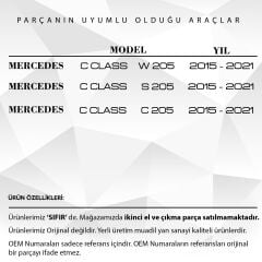 Roof Trunk Lid Cover for Mercedes C Class W205,C205,S205 4-Piece