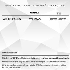 Volkswagen Touran için Termostat Kapağı ve Contası 5'li
