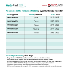 VW Caddy, Skoda Kodiaq için Ön Cam Silecek Suyu Fıskiye Memesi
