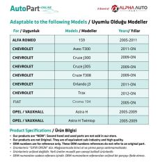 Alfa Romeo 159,Fiat Croma 194 için Termostat Su Hortumu Boru Konnektörü 10'LU