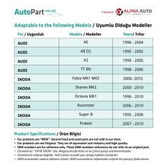 Volkswagen, Audi, Skoda, Seat, Ford için Kontak Şaftı