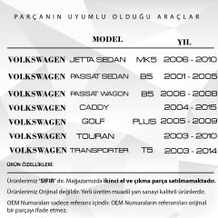 Lampe de plaque d'immatriculation 2 pièces pour Volkswagen Caddy 2004-2015