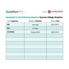 Kia Sportage, Sorento, Hyundai Sonata MK6 için Sağ-Sol Ayna Dişlisi- 38 Diş