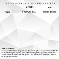 BMW 3 Serisi E36 İçin Sağ Sol Sunroof Tamir Sağ-Sol Set - Dişlili