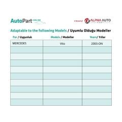 Mercedes Vito için Enjektör Basınç Borusu