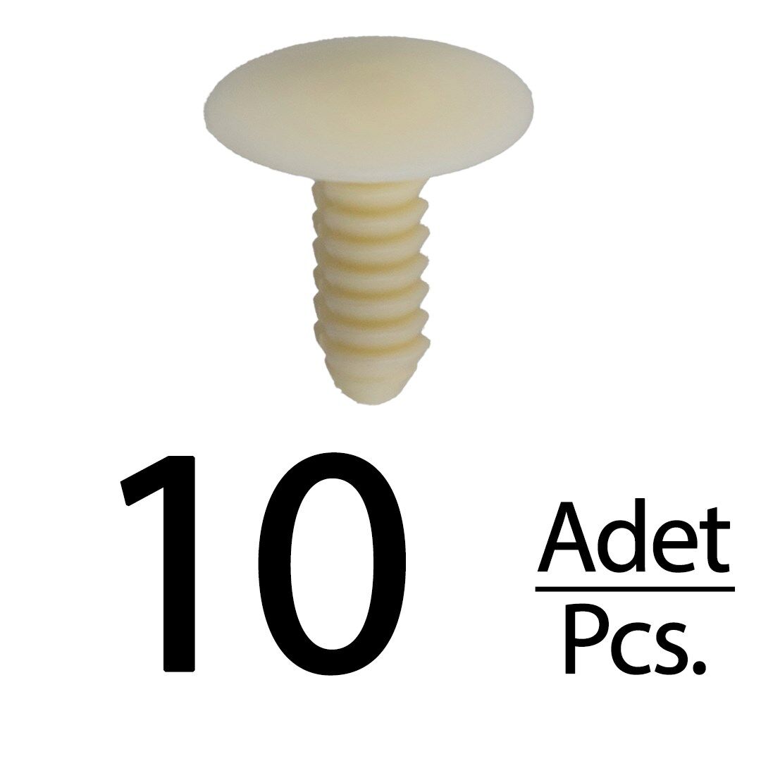 Fiat Ducato için Döşeme Klipsi-Krem - 10 Adet