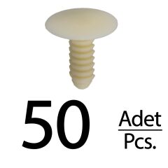 Fiat Ducato için Döşeme Klipsi-Krem - 50 Adet