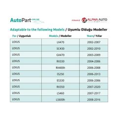 Toyota ve Lexus için Kapı Döşeme Klipsi- 1 Adet