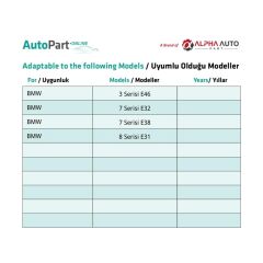 BMW için Kapı Döşeme Klipsi - 1 Adet