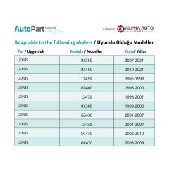 Toyota ve Lexus için Çamurluk Etek Klipsleri- 10 Adet