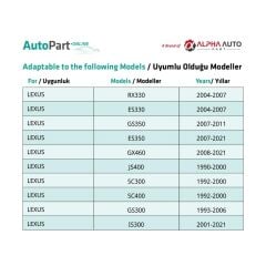 Toyota ve Lexus için Çamurluk Etek Klipsleri- 100 Adet