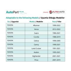Toyota ve Lexus için Çamurluk Etek Klipsleri- 100 Adet