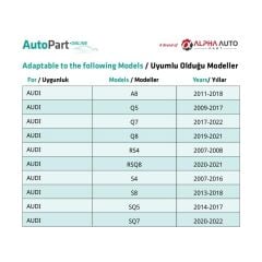 Audi, Volkswagen için Torx Uyumlu Davlumbaz T20 Vidası
