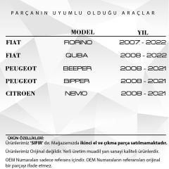 Window Jack Wire for Fiat Fiorino,Peugout Beeper,Citroen Nemo