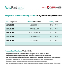 Panoramic Roof Sunroof Long for Mercedes GLA CLASS W156, X156