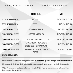 VW Golf, Caddy,  Audi A4, Q5  için Yağ Soğutucu Contası