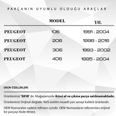 Peugeot  için Uzaktan Kumanda Anahtar Düğmesi Kabı-Logolu