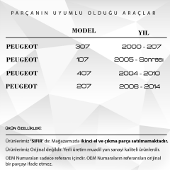 Peugeot  için Uzaktan Kumanda Anahtar Düğmesi Kabı-Logolu