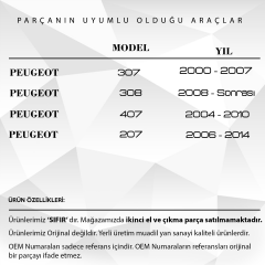 Peugeot, Citroen için 3 Tuşlu, Sustalı Uzaktan Kumanda Anahtar Dü