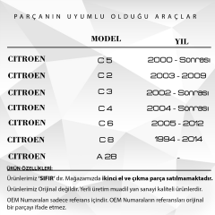 Peugeot, Citroen için 3 Tuşlu, Sustalı Uzaktan Kumanda Anahtar Dü