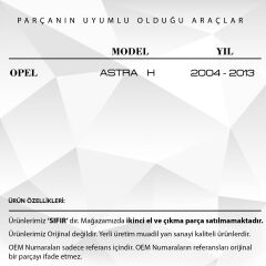 Opel Astra H için El Freni-Vites Körüğü ve Vites Topuzu(5)-SİYAH