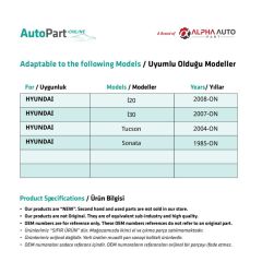 Hyundai i20, i30, Tucson, Sonata için Kilit Motoru