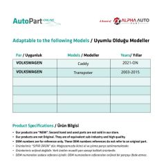 Central Door Lock Motor for Volkswagen T5, Caddy
