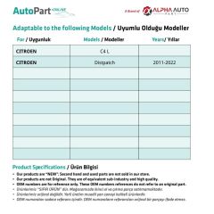 Gear Shift Knob for Citroen C3 Picasso,C4,C4 Picasso,C4 (B7) DS4