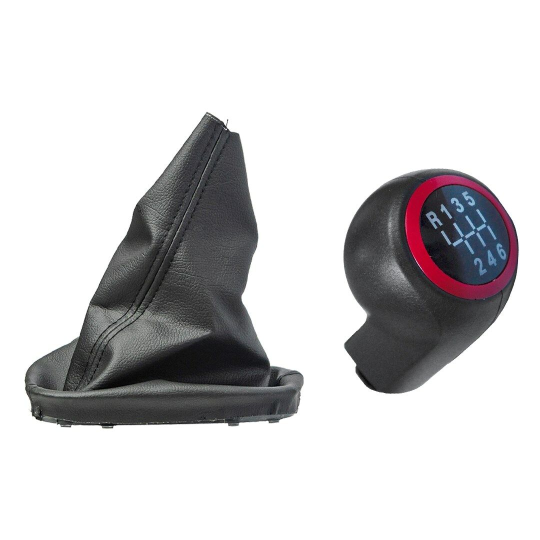 Opel Corsa D için Vites Körüğü ve Vites Topuzu- 6 Vites- Kırmızı