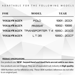 Volkswagen T4, LT35, Polo, Passat için Yağ Soğutucu Contası