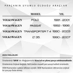 Volkswagen T4, LT35, Polo, Passat için Yağ Soğutucu Contası