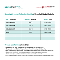 Water Sprinkler Nozzle for Volkswagen Golf 1,2,3, Audi A80
