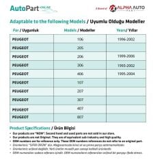 Peugeot 301,308,2008,3008,5008,605 için Vites Topuzu