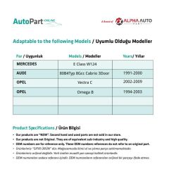 Window Regulator Pulley Left-Right for Opel Vectra C, Omega B